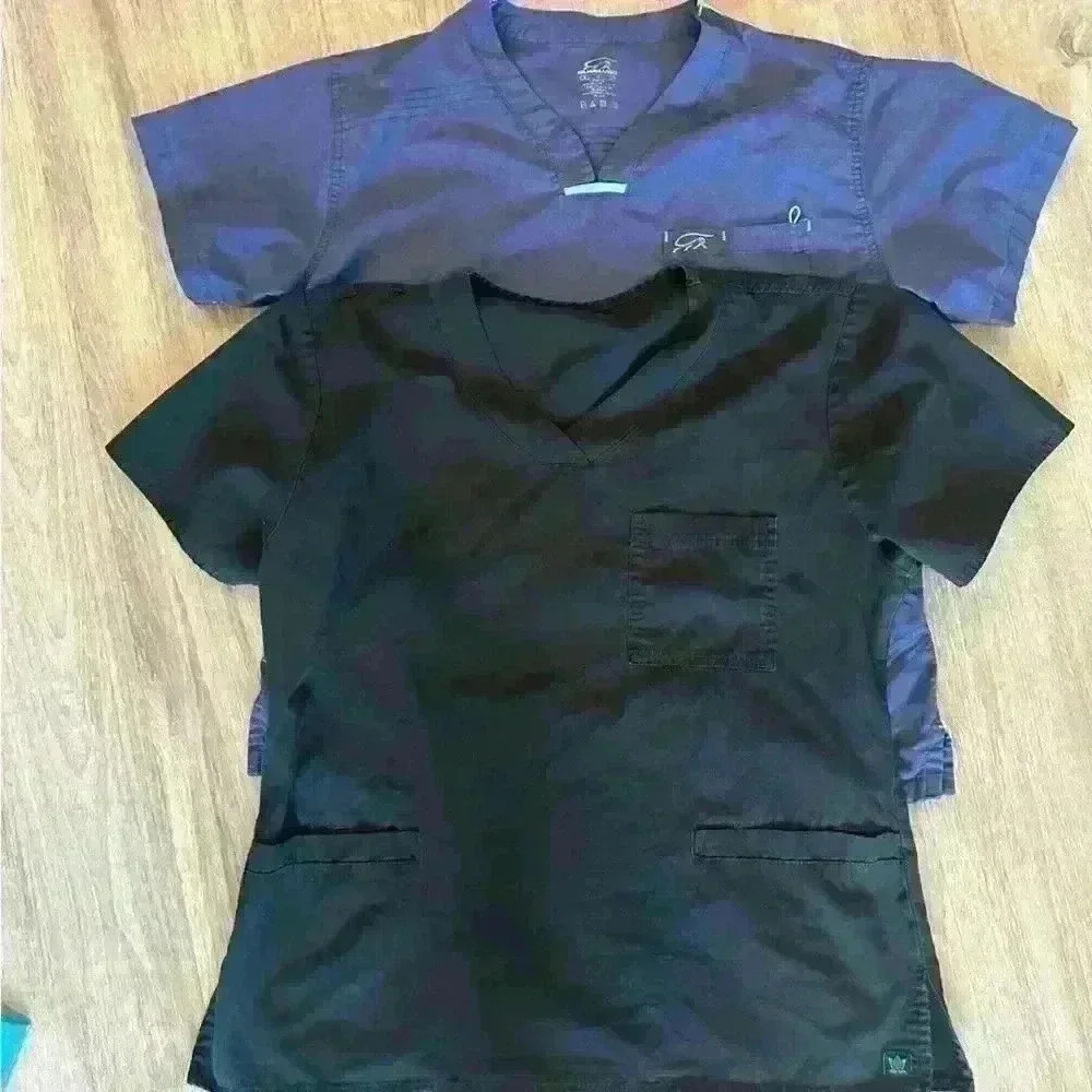 2 medium scrub tops